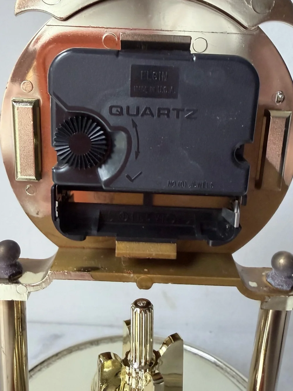 vintage Elgin American quartz anniversary clock